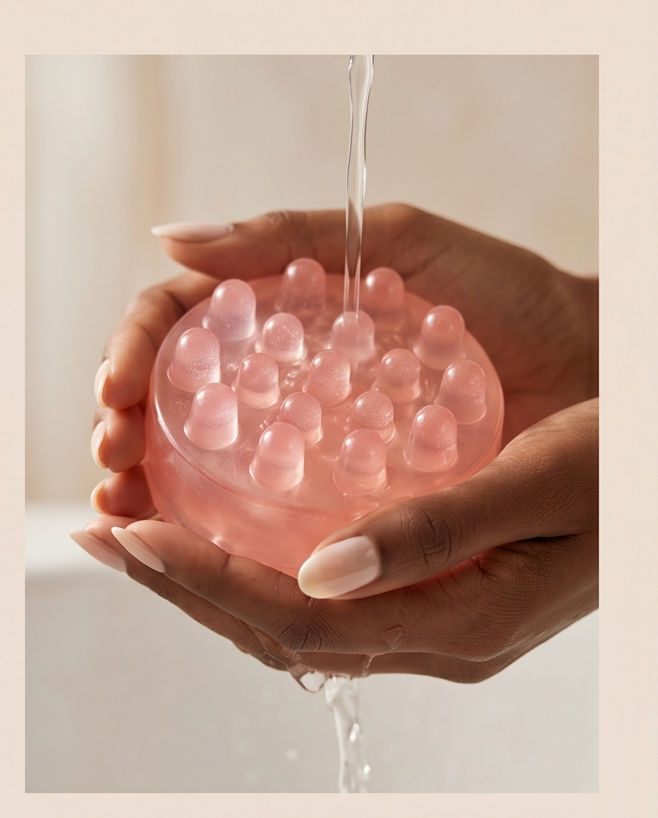 Pink sugar soap